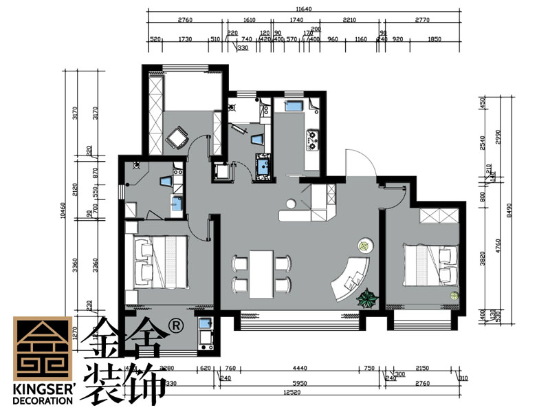 滄州天成嶺秀126平米戶型解析