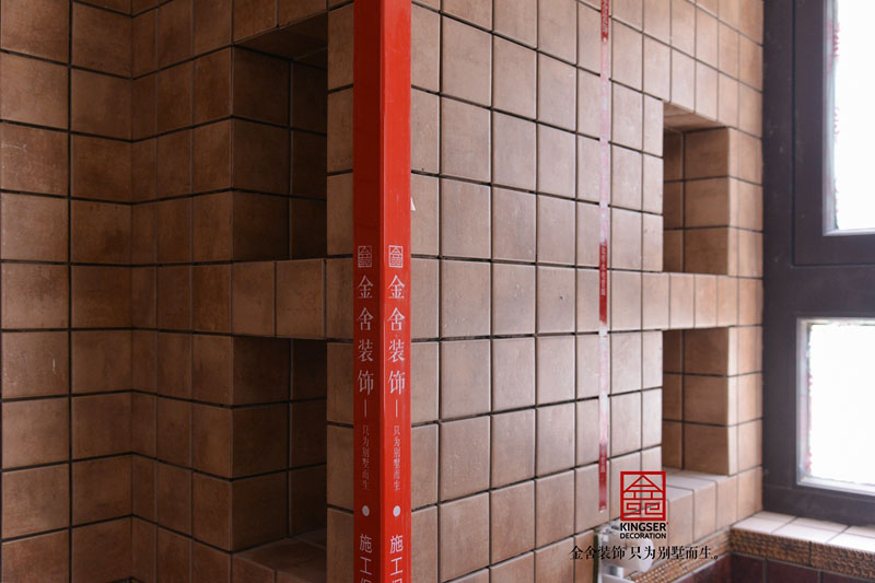 榮盛華府裝修施工現場油工階段