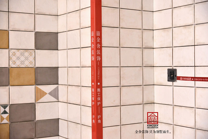榮盛華府裝修施工現場油工階段