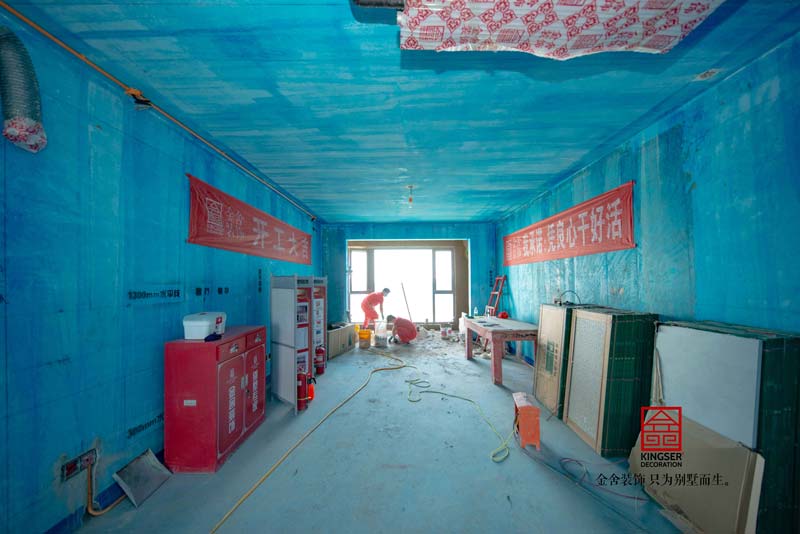 融創中心裝修工地瓦工階段實拍