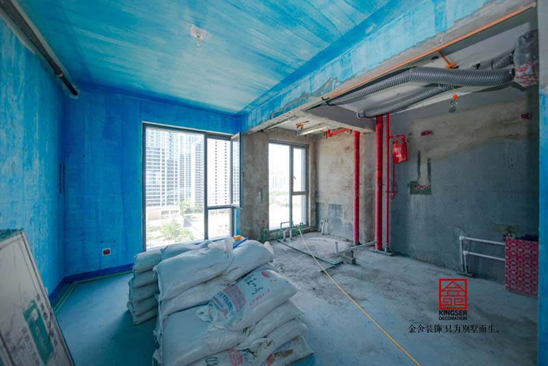融創中心裝修工地瓦工階段實拍