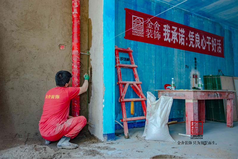 融創中心裝修工地瓦工階段實拍
