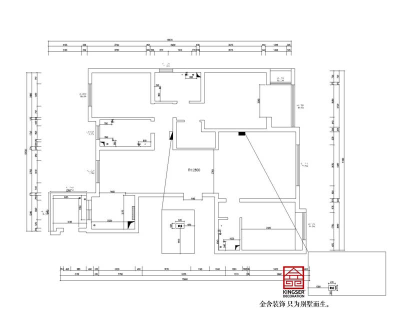 朝陽(yáng)首府御園160平米三室兩廳戶型解析