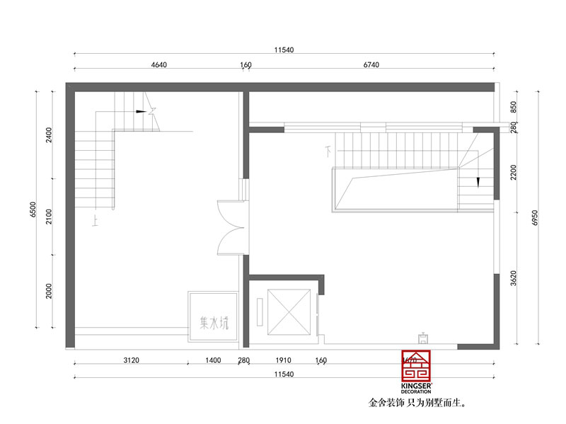 綠城桃花源300平米戶型負一原始平面圖