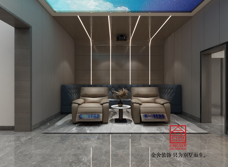 榮盛御府375平米現代風格-影音室