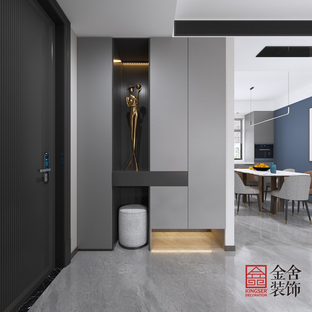 林蔭春天130平現代簡約裝修-玄關