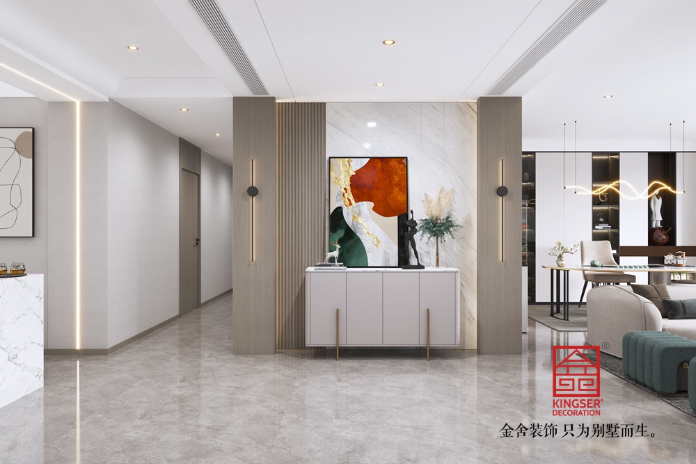 錦江府188平米現代風格裝修-玄關